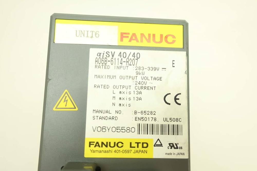 Amazon.com: FANUC A06B-6114-H207 AISV 40/40 SERVO Amplifier